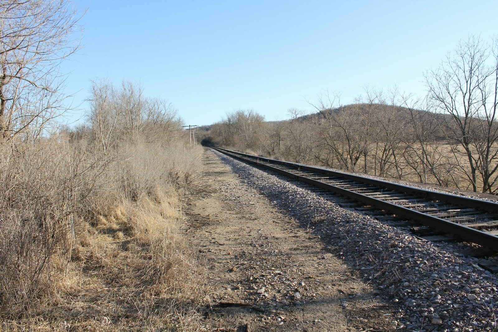 Looking south